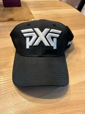 PXG Black Cap with White Embroidered Logo